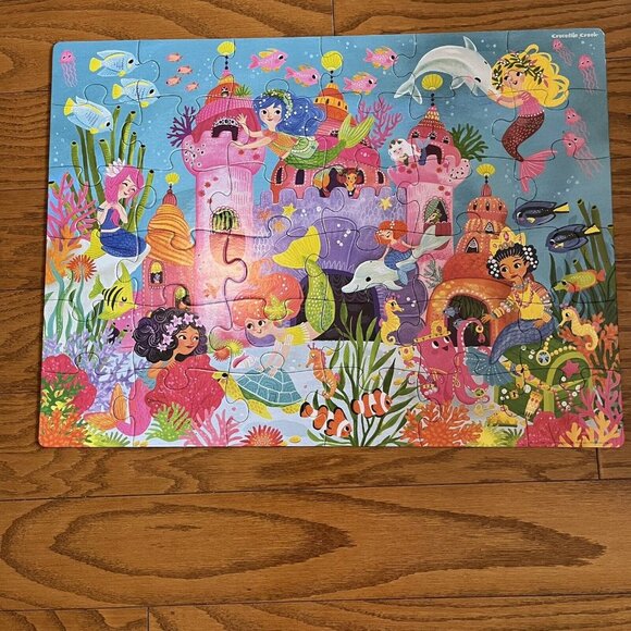 36 Piece Mermaid Floor Puzzle 3+ Non-toxic Materials. Children & Family Fun - Picture 2 of 5